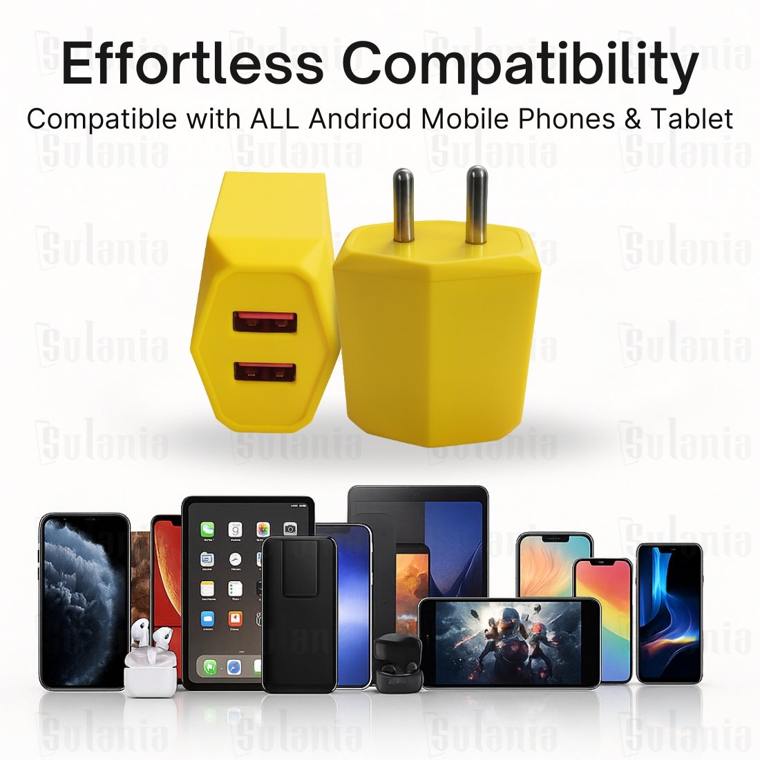 Sulania 12W Charger With Micro USB Datacable - Image 3