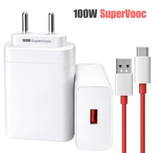 Sulania 100W SuperVooc Charger With USB Type A to Type C Datacable