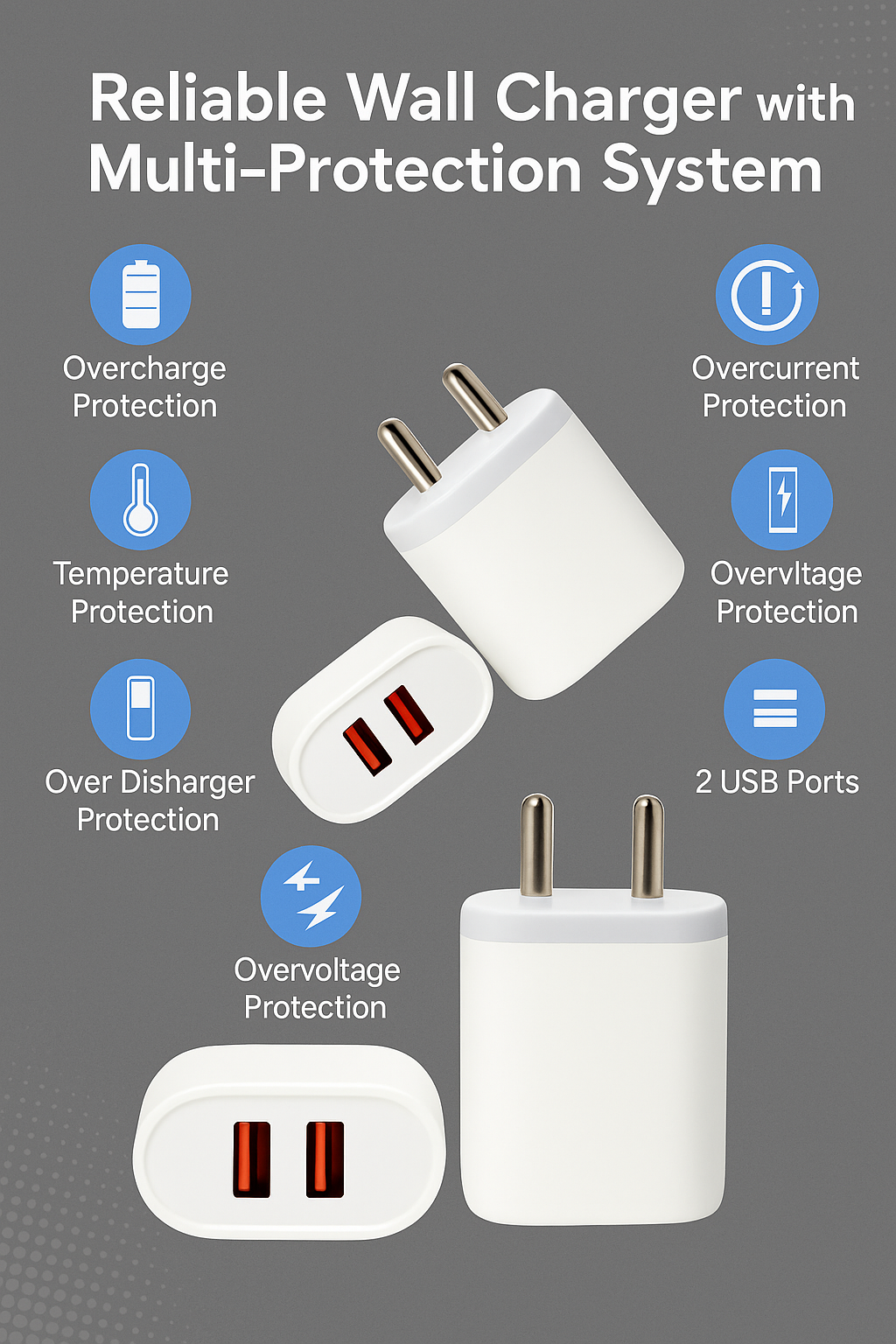 Sulania 12W Charger With Micro USB Datacable - Image 3