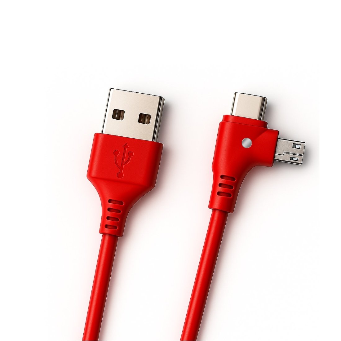 Sulania 100W 1 Meter 2 In 1 USB Type A To Type C & Micro USB Fast Charging Datacable